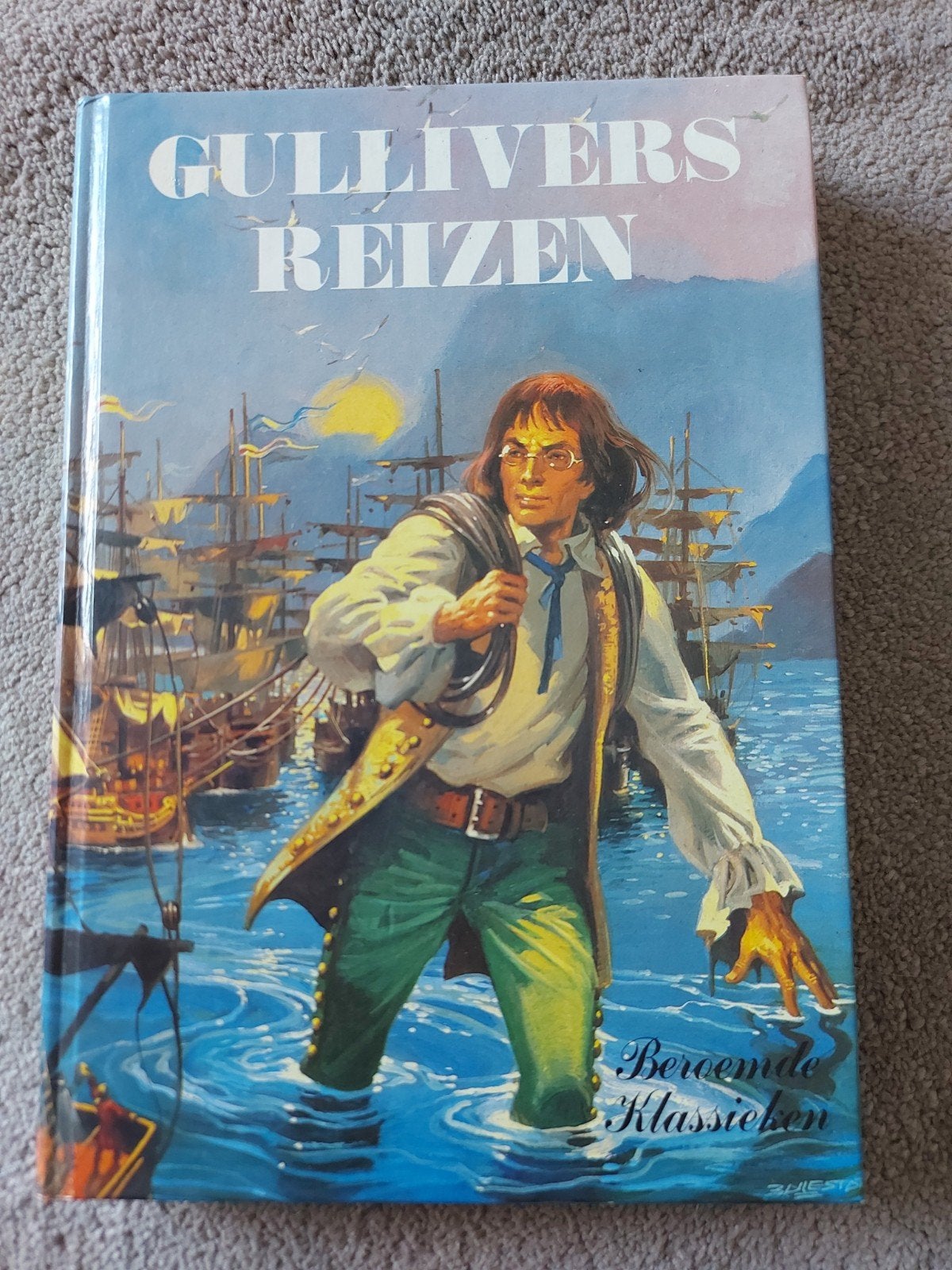 Vintage Grote letter boek Gullivers reizen, Ophalen