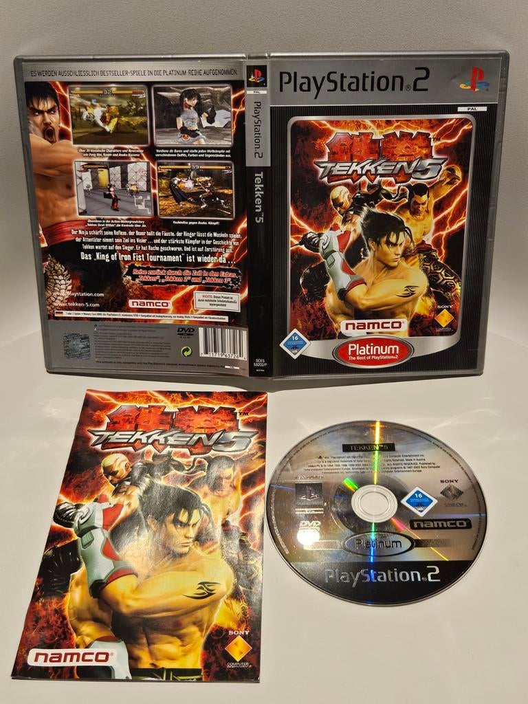 Tekken 5 PS2, Spelcomputers en Games, Games | Sony PlayStation 2, Vechten, 2 spelers, Ophalen of Verzenden, Zo goed als nieuw