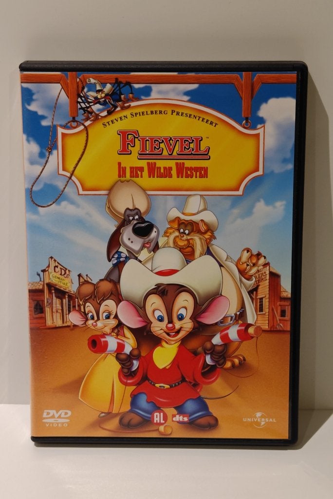 Fievel In het Wilde Westen Spielberg DVD tekenfilm klassieke, Europees, Tekenfilm, Alle leeftijden, Ophalen of Verzenden