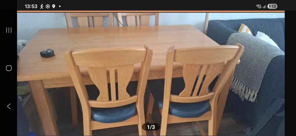 Eettafel voor 4-6 personen, Ophalen, Gebruikt, 100 tot 150 cm, 50 tot 100 cm