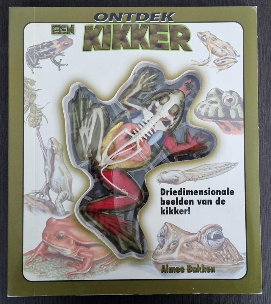 Anatomie Ontdek een kikker in 3D boek, Boeken, Gelezen, Ophalen of Verzenden, Aimee Bakken, Reptielen of Amfibieën