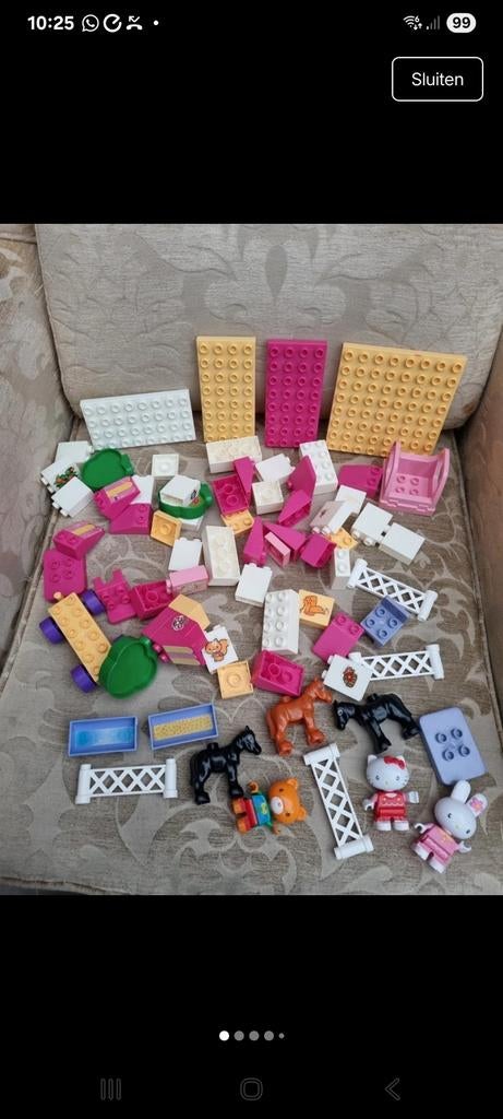Hello kitty mega blocks paarden, Ophalen of Verzenden, Megabloks