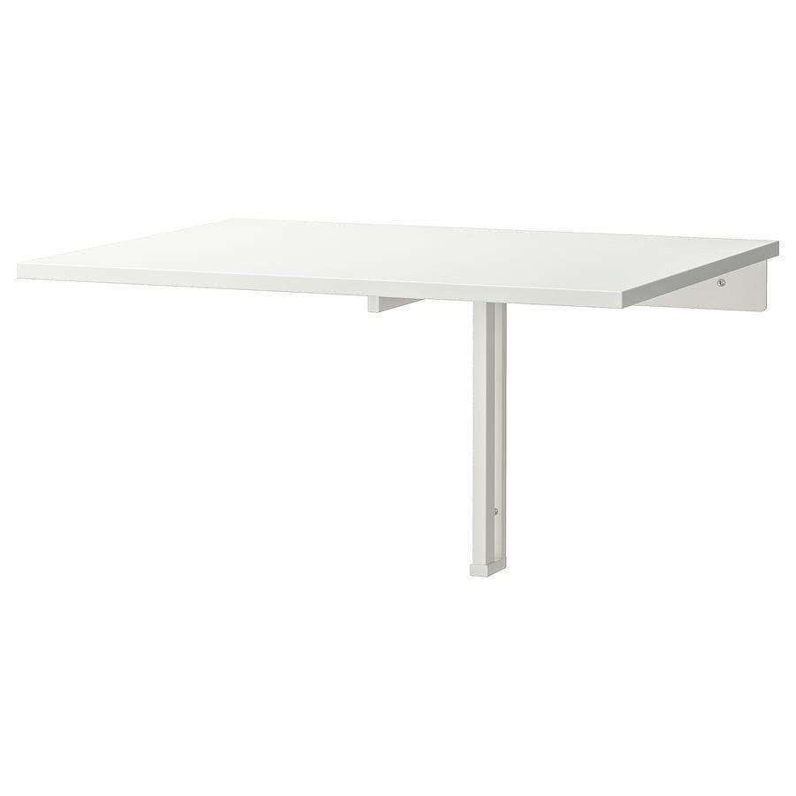 Witte Ikea Norberg klaptafel of bureau, Huis en Inrichting, Bureaus, Ophalen, Overige typen, Spaanplaat of MDF, Zo goed als nieuw