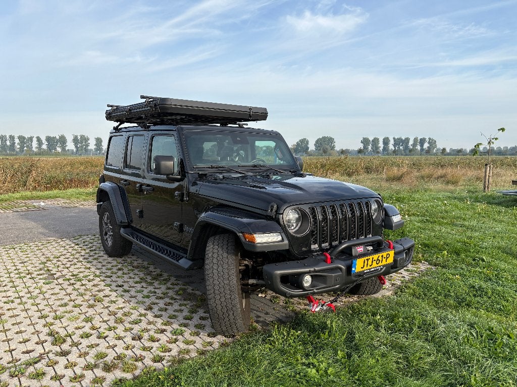Jeep Wrangler Unlimited 4xe | Hybride | 380 pk | 2021, Automaat, Adaptive Cruise Control, 1995 cc, Zwart