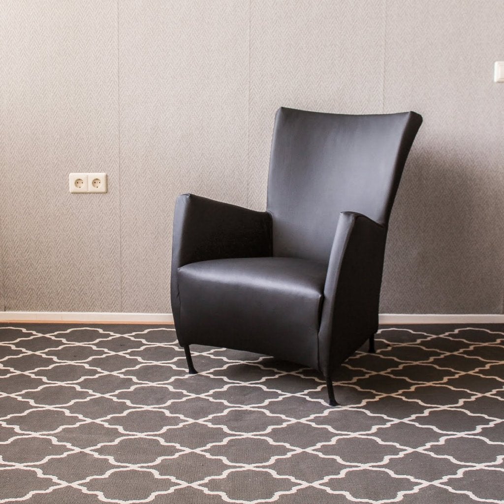Montis Windy Fauteuil Zwart Leer - Zwart, Niet ingevuld, Zo goed als nieuw, Niet ingevuld, Niet ingevuld