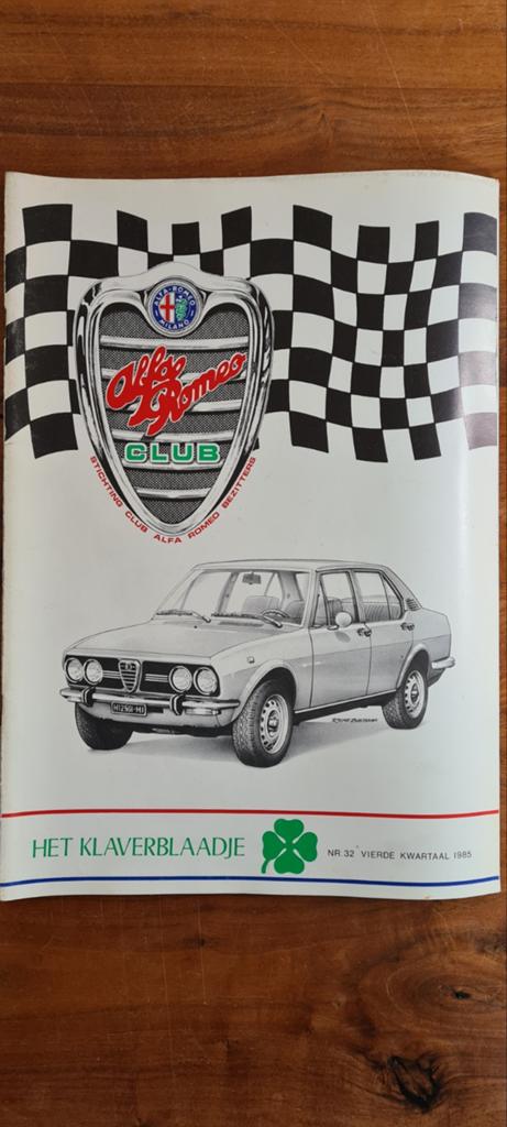 Het Klaverblaadje Nr. 32 - Alfa Romeo Club 1985, Ophalen of Verzenden