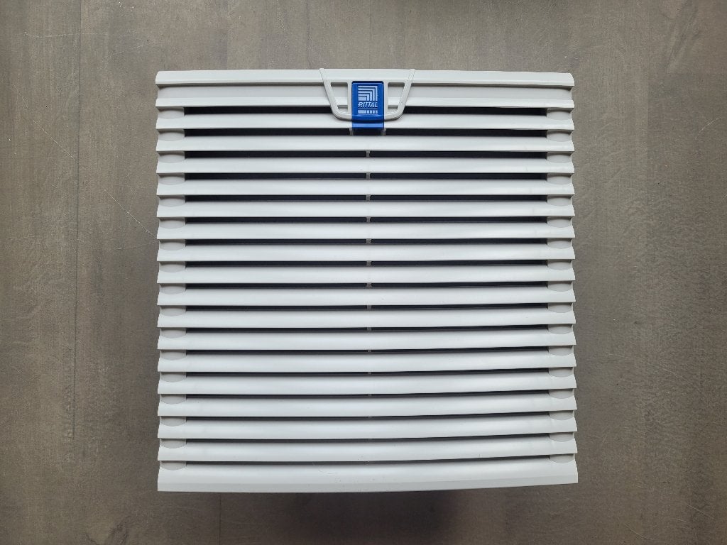 Kastventilatoren 230V met uitlaatrooster voor schakelkast, Ophalen of Verzenden, Zo goed als nieuw