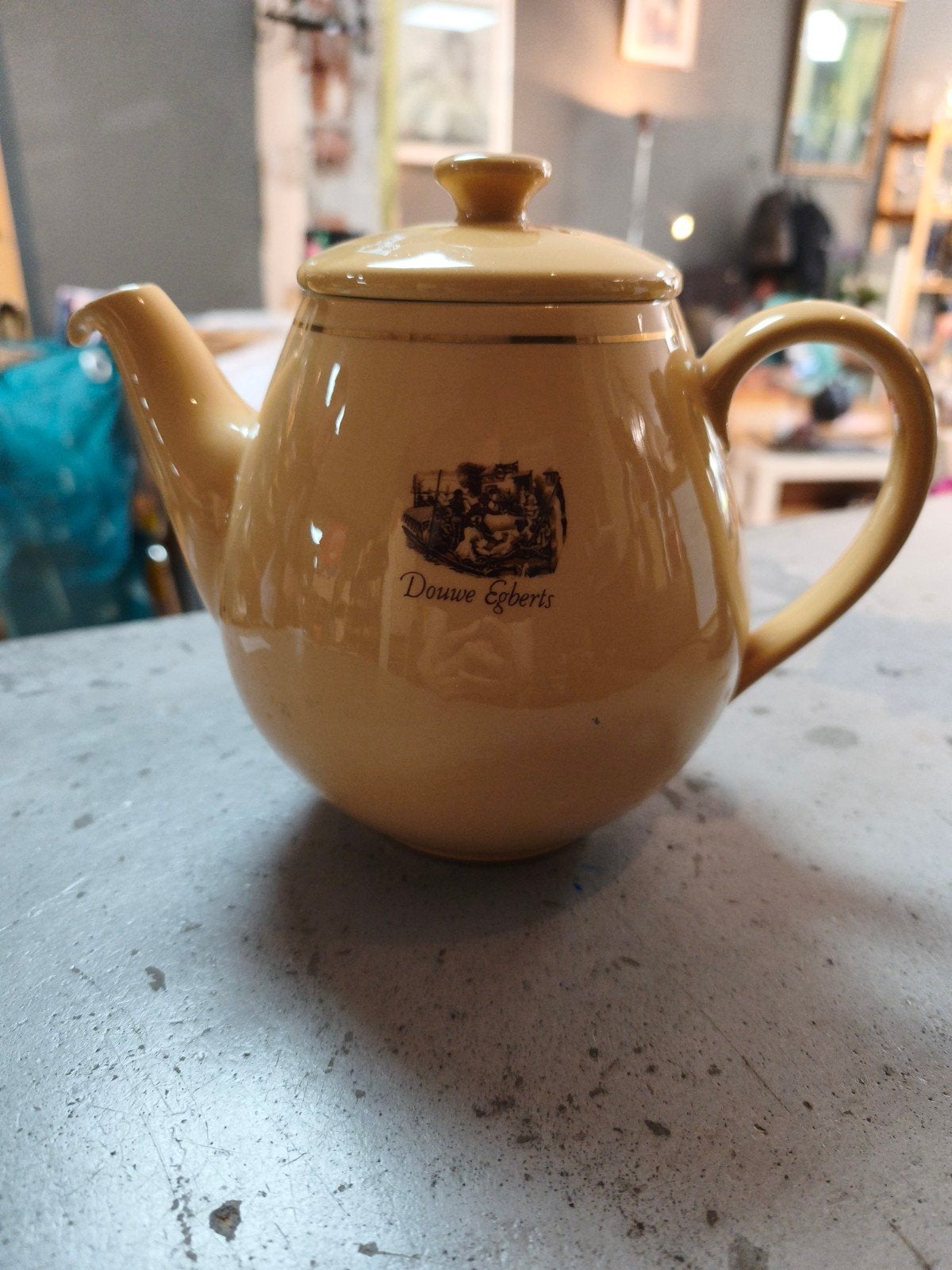 Vintage Douwe Egberts Koffiekan - Crèmekleurig, Ophalen