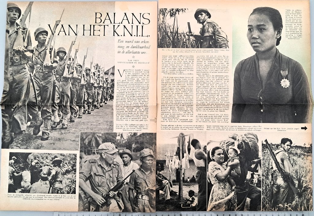 Leger Indië 1949; art. 3½ blz. Balans van het K.N.I.L., Verzamelen, Verzenden, 1940 tot 1960, Gebruikt, Overige onderwerpen