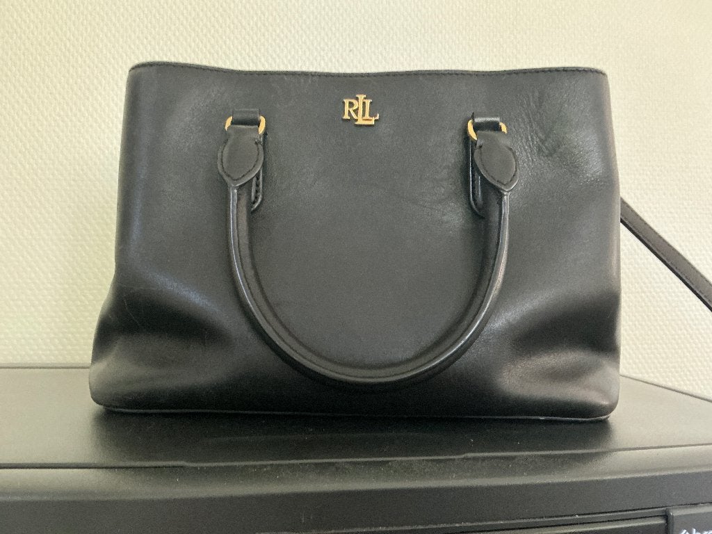 Handtas Lauren Ralph Lauren zwart 2 jr oud, Ophalen of Verzenden, Gebruikt, Zwart, Handtas