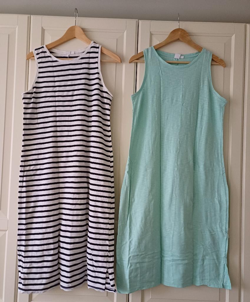 2 jurken, GAP, mint, gestreept, maat M, NIEUWstaat! 2=€4,-!, Kleding | Dames, Jurken, Zo goed als nieuw, Maat 38/40 (M), Groen
