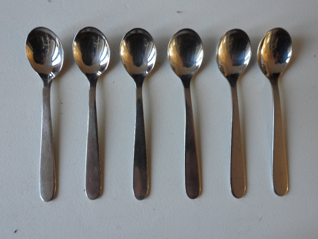 Gero Zilmeta model 380 6 koffielepels, Ophalen of Verzenden, Rvs of Chroom