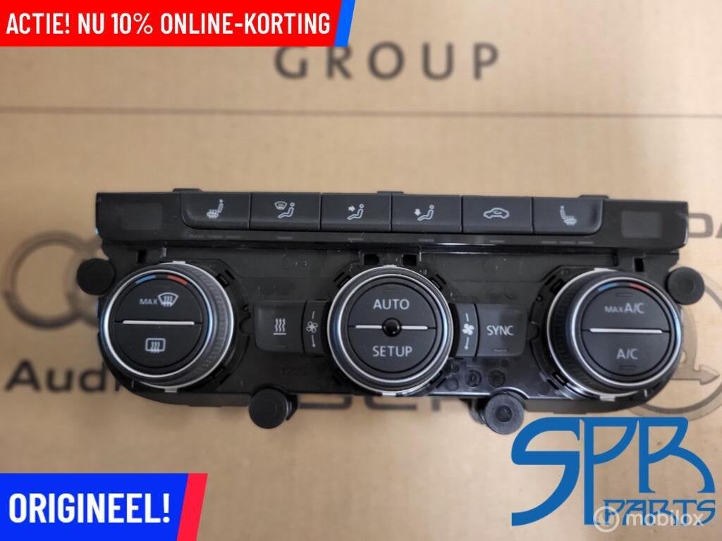VW GOLF 7 Climatronic paneel 5G0907044S CLIMATE CONTROL UNIT, Gebruikt, Volkswagen, Ophalen of Verzenden, Volkswagen
