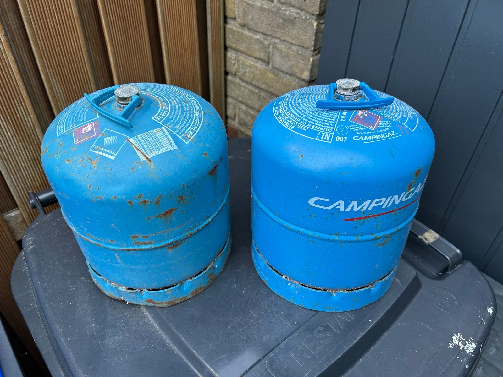 Campingaz 907 gasflessen (2 stuks), Ophalen, Gebruikt