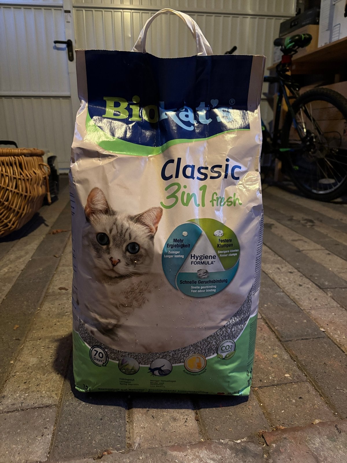 Gratis kattenreismand + kattenbakvulling, Ophalen