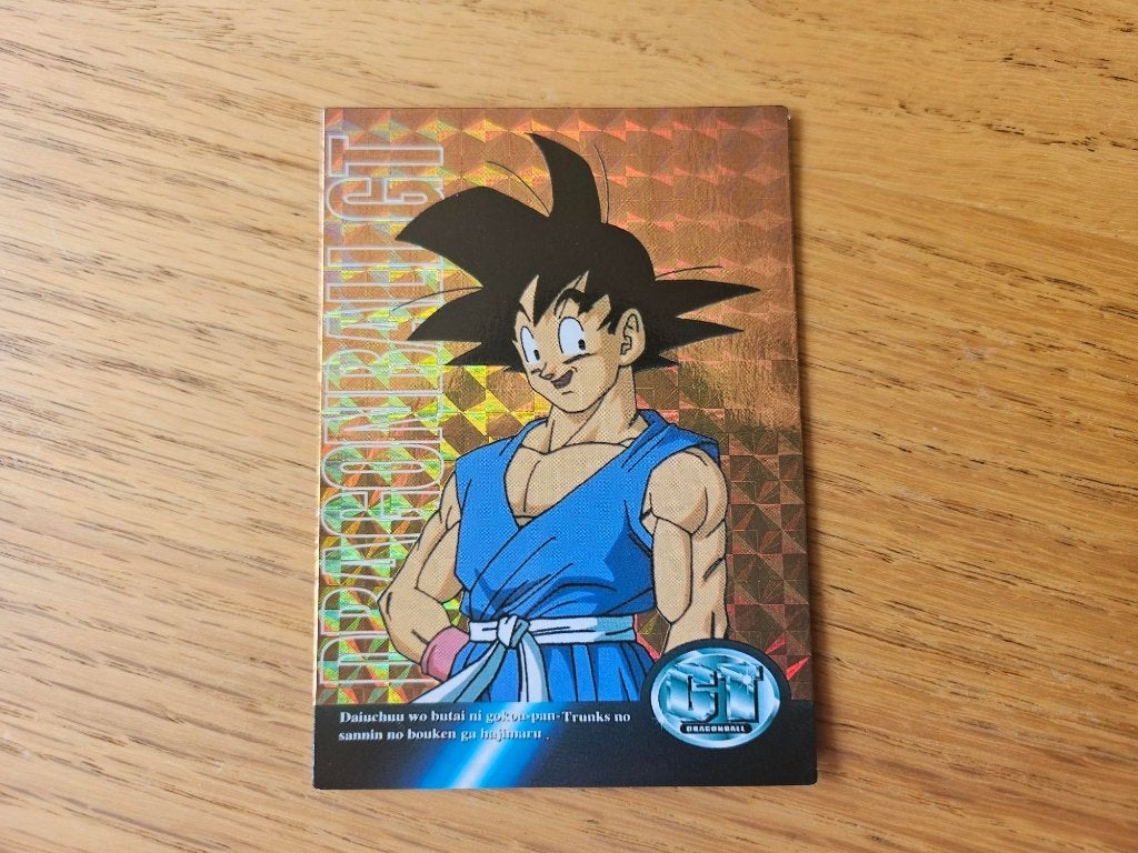dragonball gt card Goku Japanse origineel, Ophalen of Verzenden, Nieuw, Losse kaart
