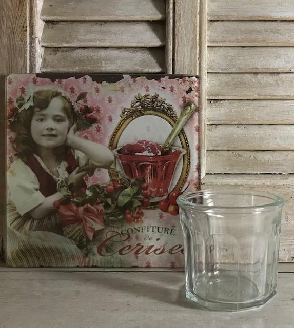 Franse glazen confiture pot 500 ml, Ophalen of Verzenden