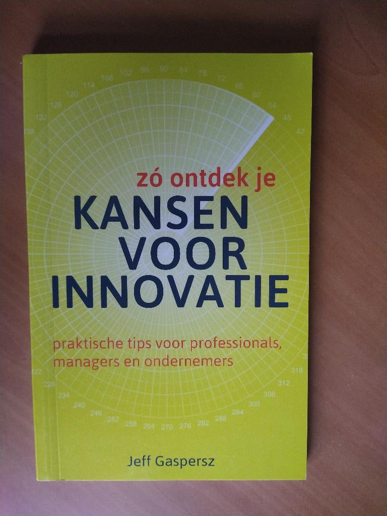Gaspersz, Jeff. Zó ontdek je kansen voor innovatie, Ophalen of Verzenden, Zo goed als nieuw, Management