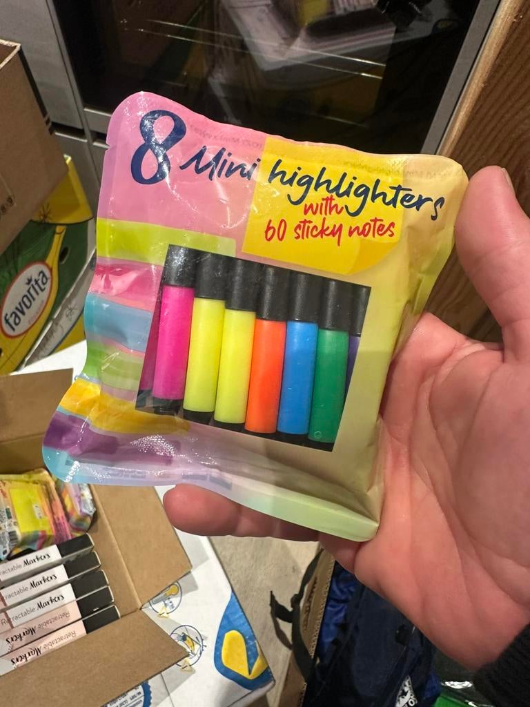 8 mini highligers, Ophalen of Verzenden, Nieuw