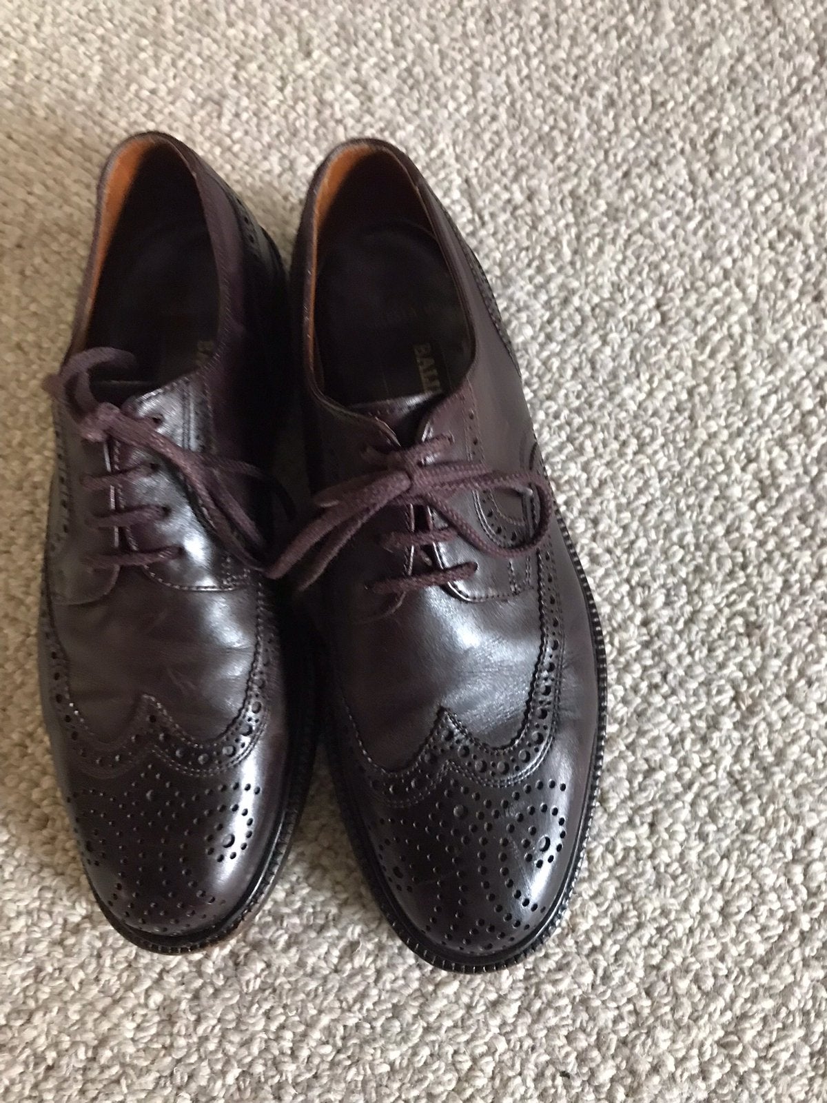 Mooie zgan handgemaakt EVHT LEER BALLY BELFIT SUIS schoenen, Overige kleuren, Ophalen of Verzenden, Zo goed als nieuw, Veterschoenen