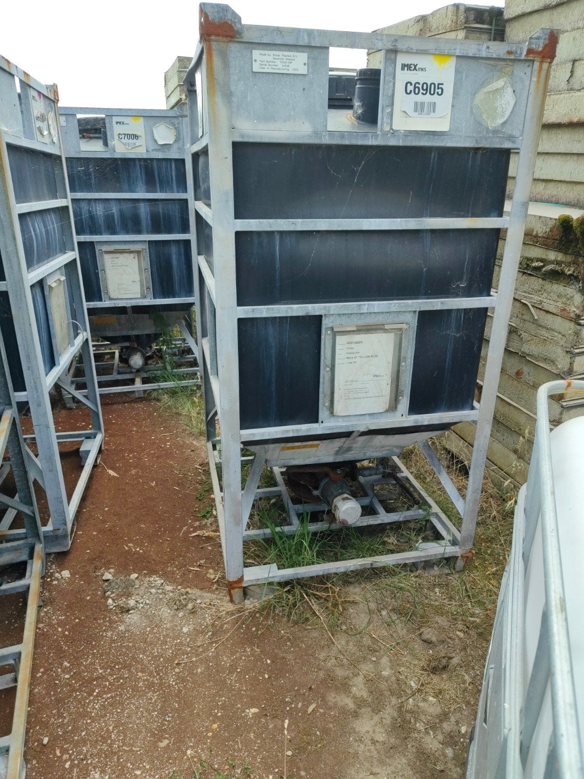 Stalen frame met kunstof silo, Ophalen, Gebruikt, Overige typen, Minder dan 2 meter