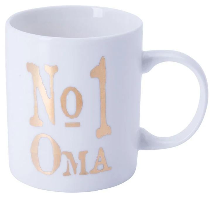 Mok nr1 Oma - 40 cl - wit, Ophalen, Nieuw, Overige stijlen, Kop(pen) en/of Schotel(s)
