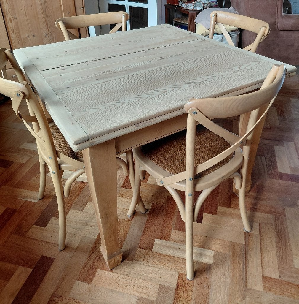 Foto 6 van Uitschuifbare eettafel van grenenhout