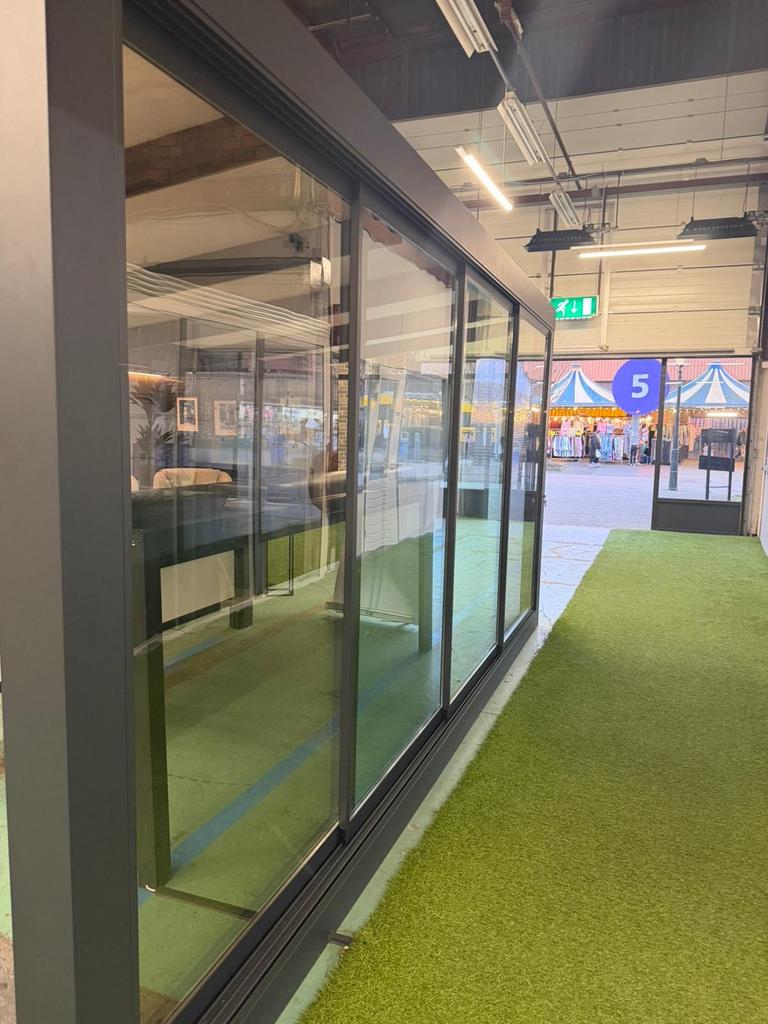 Glazenwanden met slot, HR++ dubbel glas, geïsoleerd, Tuin en Terras, Overkappingen, Ophalen, Gebruikt