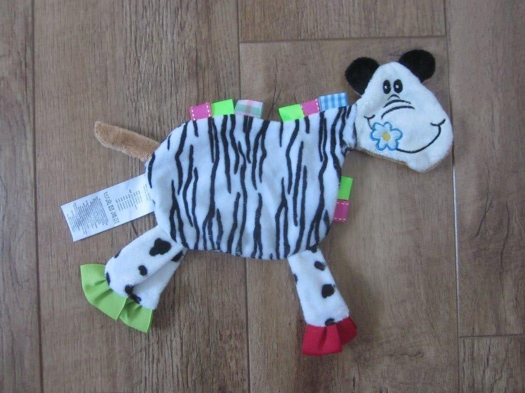 Ergee KIK Textiliën pluche knuffel- labeldoek zebra paard, Kinderen en Baby's, Speelgoed | Knuffels en Pluche, Paard, Overige merken