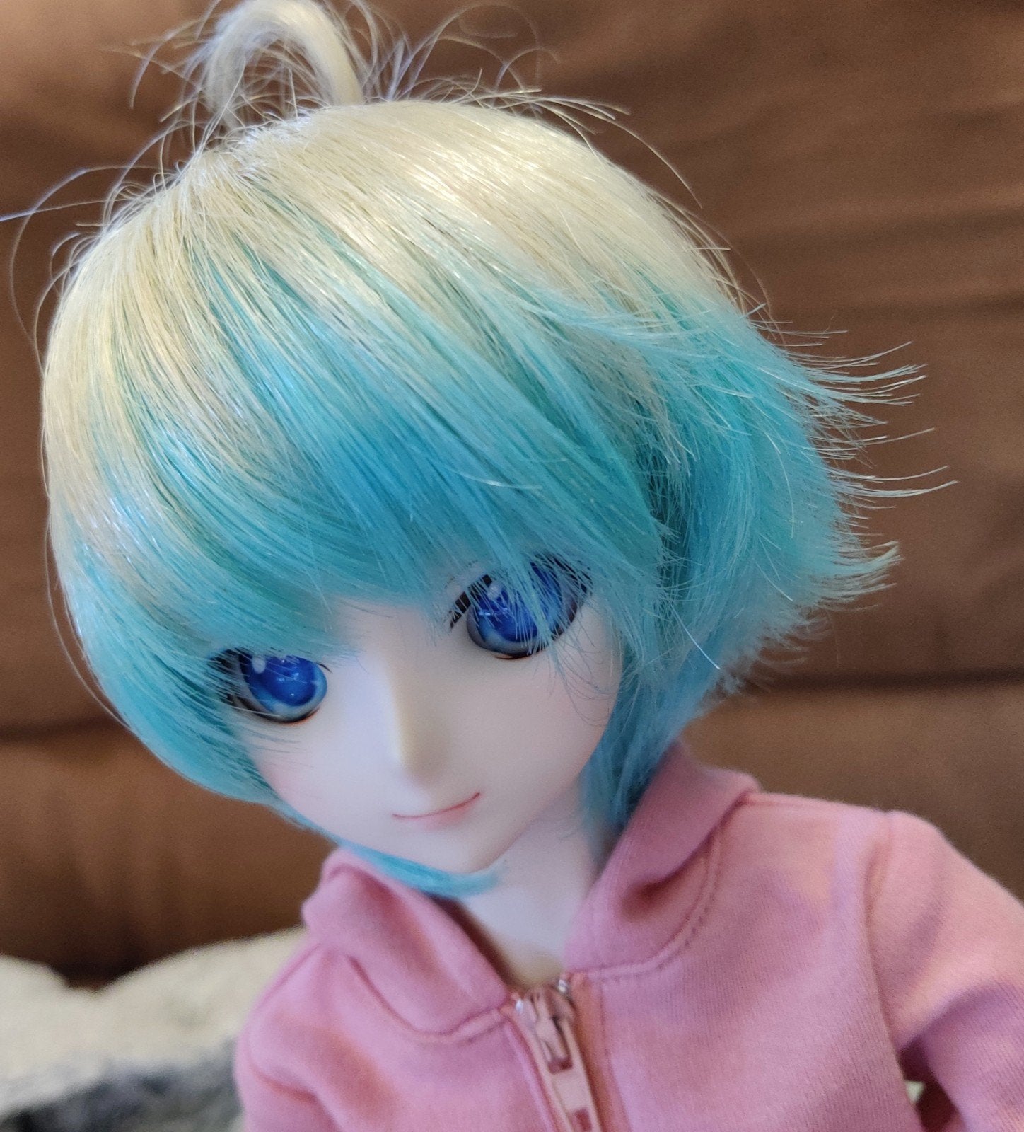 Gurren Lagann Nia Teppelin short hair Dollfie Dream outfit, Ophalen of Verzenden, Zo goed als nieuw, Pop