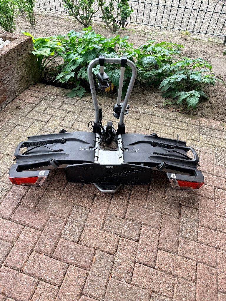 Thule 932 EuroWay G2 fietsendrager, Auto diversen, Fietsendragers, Gebruikt, Trekhaakdrager, 2 fietsen, Brede banden, Elektrische fiets