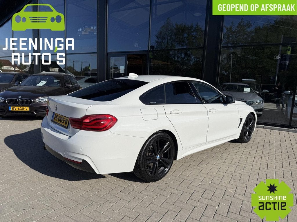 BMW 4-serie Gran Coupé 418i Executive|Msportpakket|NAP, Auto's, BMW, Automaat, Gebruikt, Automatische klimaatregeling, Leder en Stof