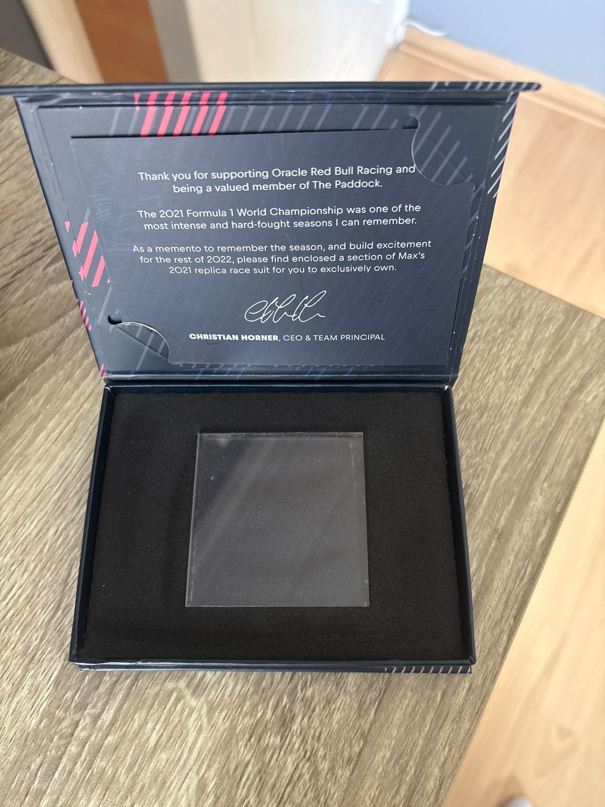 Max Verstappen 2021 Replica Racepak Stukje - Red Bull, Ophalen of Verzenden, Nieuw, Formule 1