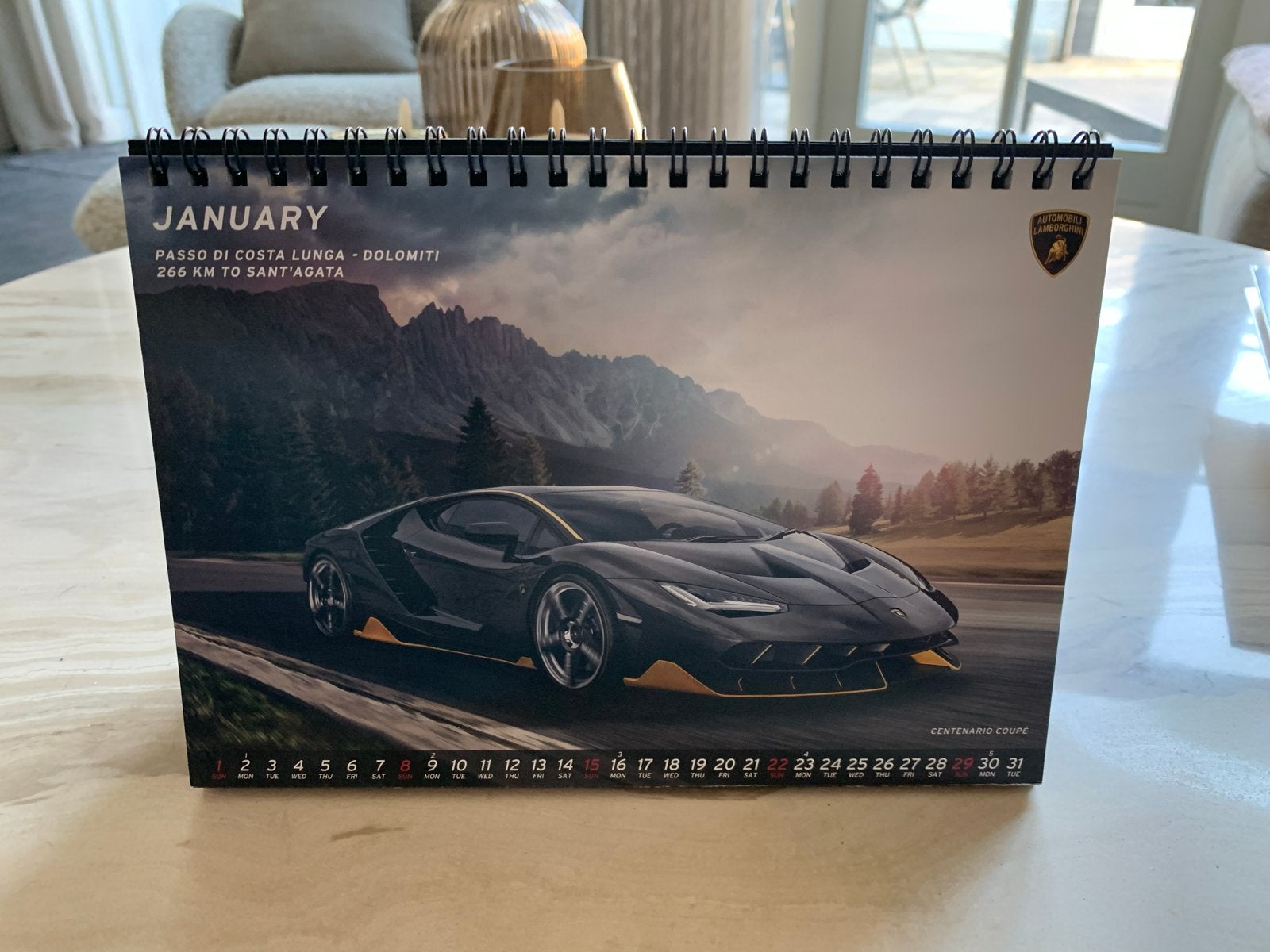 LAMBORGHINI 2017 Road to Sant’Agata kalender, Ophalen of Verzenden, Maandkalender