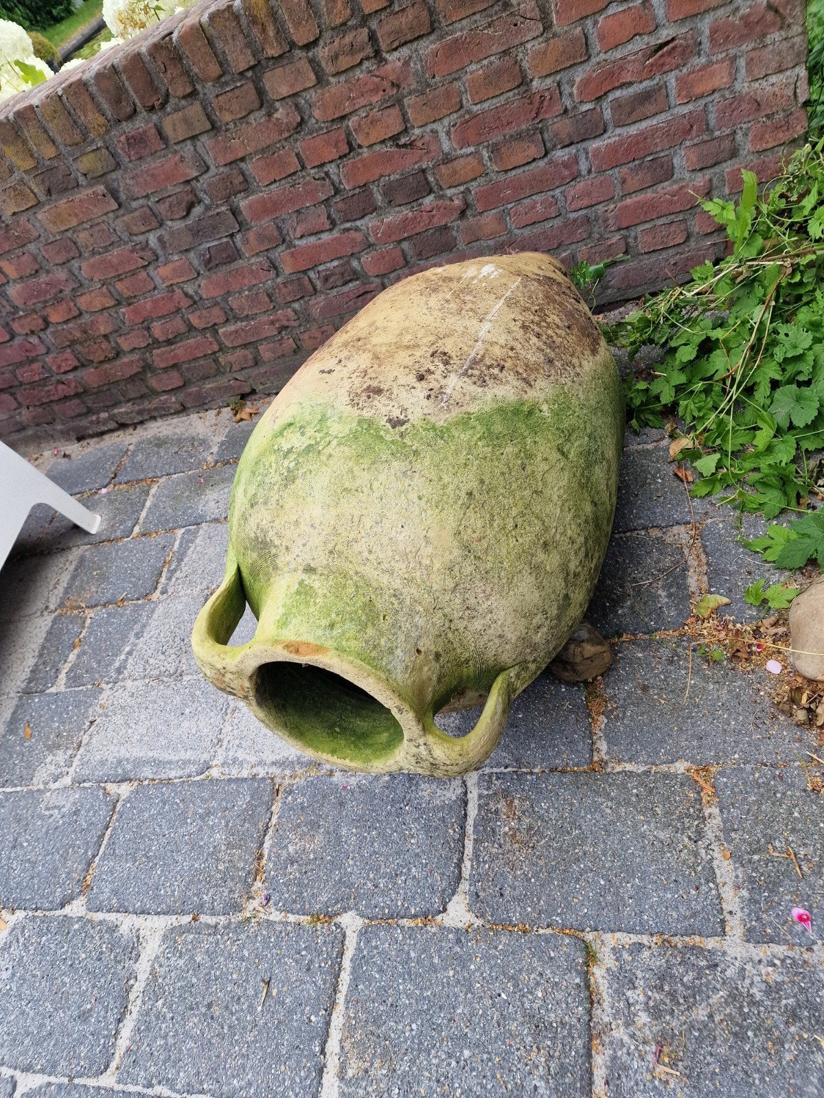 Grote antieke kruik voor tuin of vijver, 107 cm hoog, Ophalen