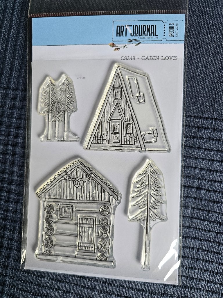 Elisabeth craft Design, Art journal, CS248, Cabin Love, Ophalen of Verzenden, Nieuw, Clearstamp