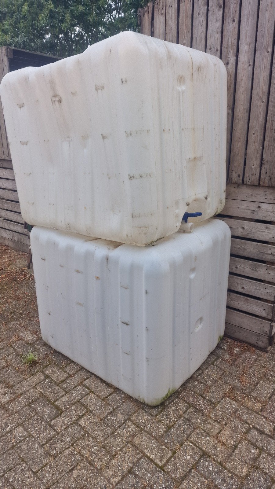 3 x ibc vat gratis, Tuin en Terras, Regentonnen, 150 liter of meer, Ophalen of Verzenden