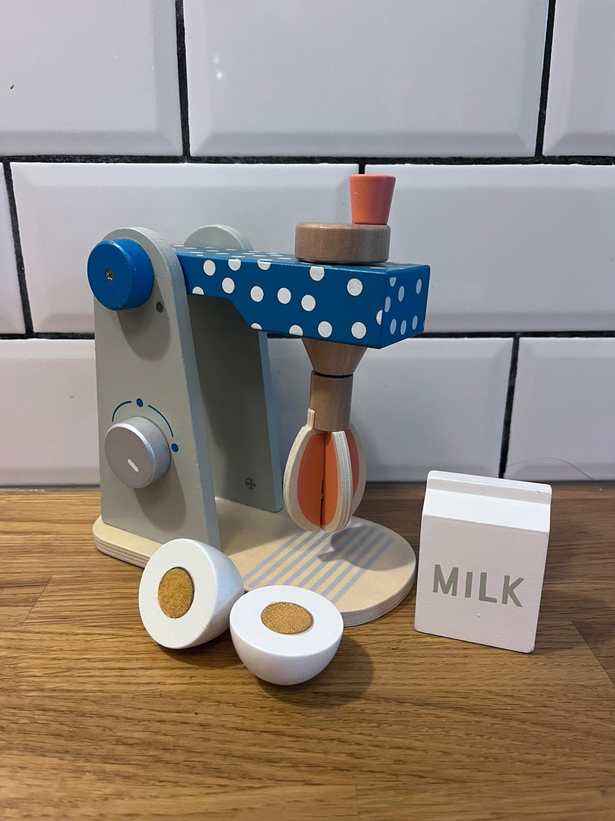 Speelgoed keukenmixer hout, Ophalen, Zo goed als nieuw, Overige typen
