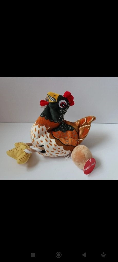 Honden speeltje variant vos/kip - met kaartje, Ophalen of Verzenden, Nieuw, Piepspeelgoed