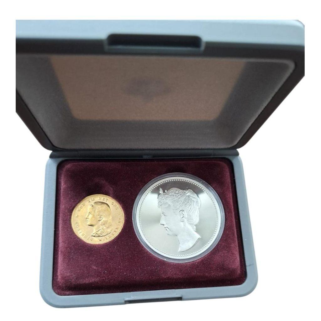 Nederland gouden tientje 1897 Wilhelmina (loshangend haar), Postzegels en Munten, Munten | Nederland, Ophalen of Verzenden, Koningin Wilhelmina