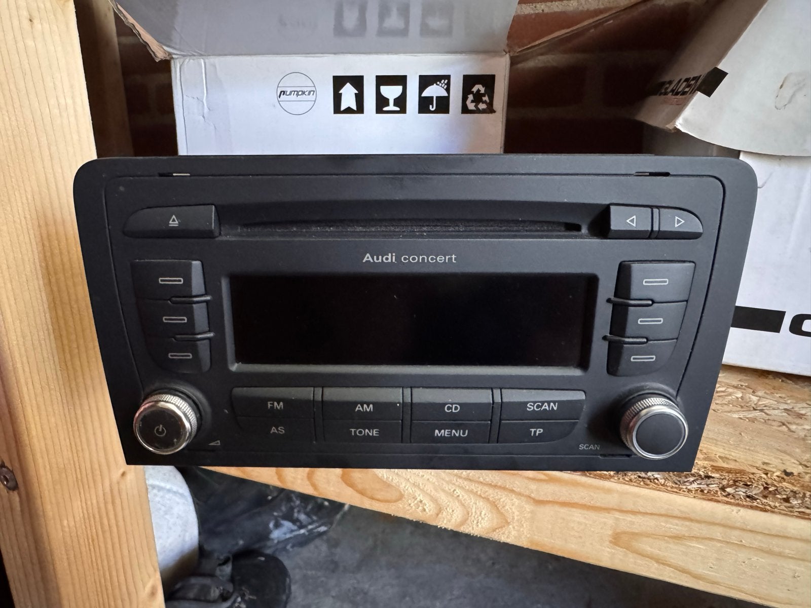 Audi Concert Radio CD Speler 8P0035186P, Ophalen of Verzenden, Gebruikt