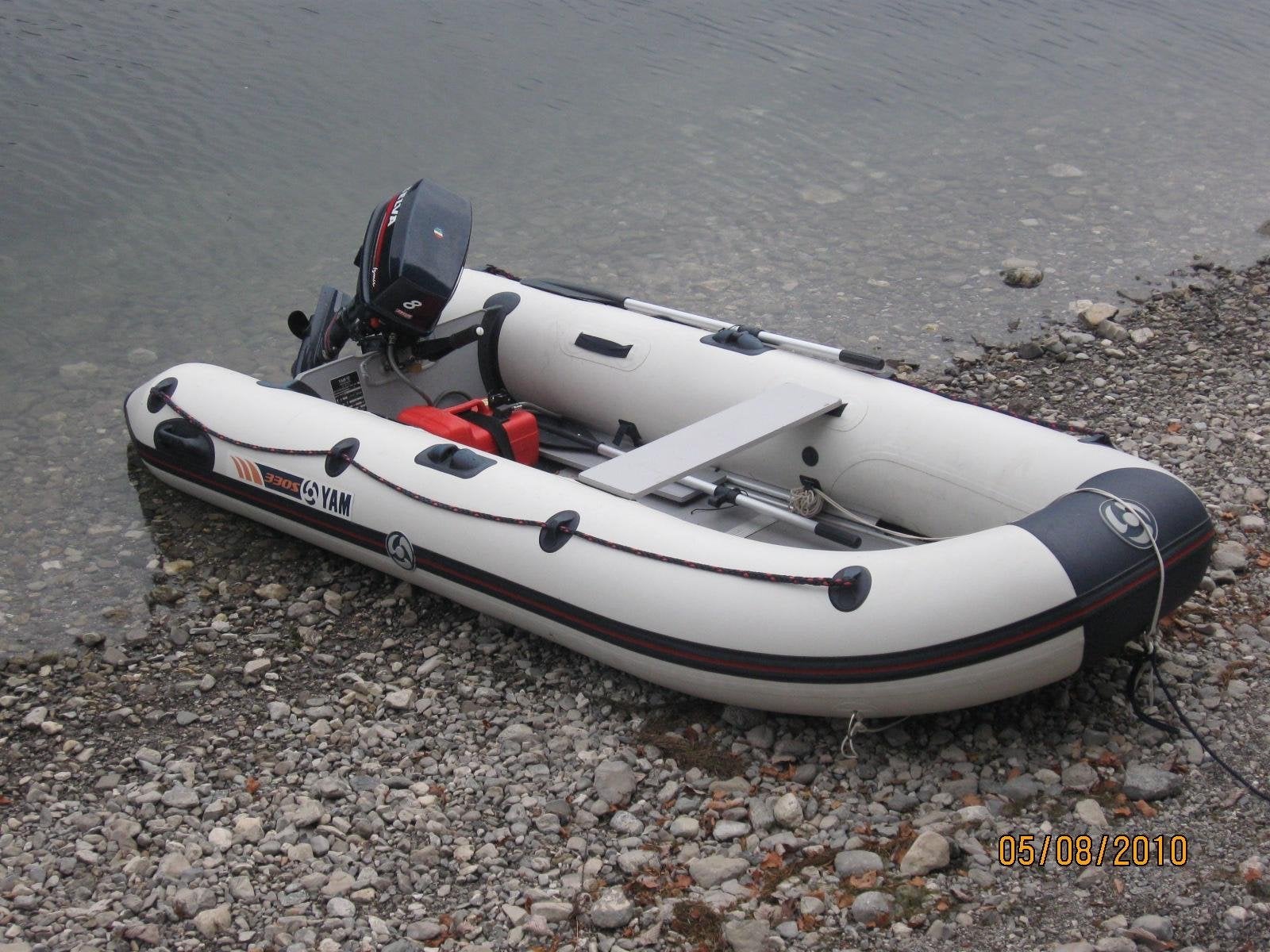 YAM 330S Opblaasboot met Selva 8pk buitenboordmotor, Ophalen, Aluminium, Yam, Gebruikt