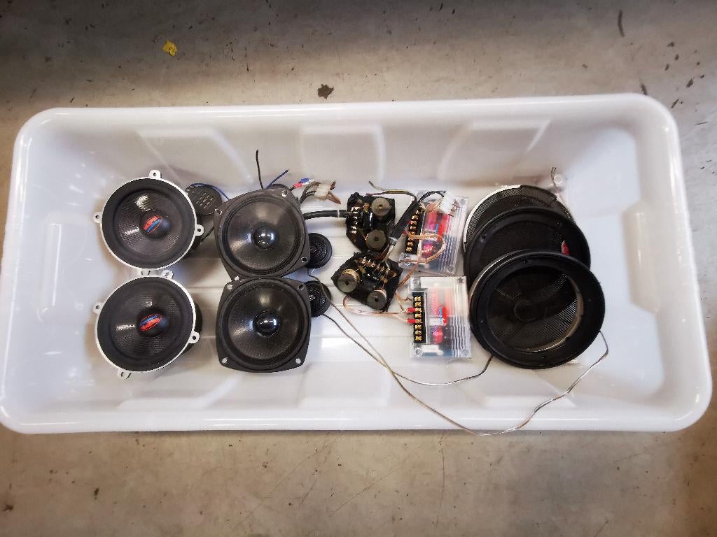 Fostex Hig end Car audi luidsprekers set incl ribbon tweeter, Ophalen of Verzenden, Gebruikt