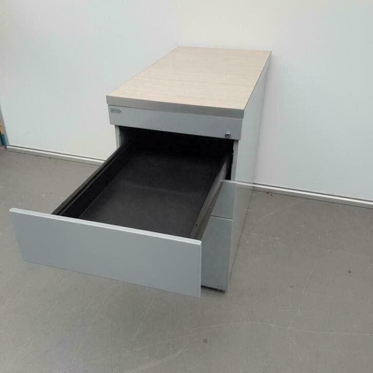 professionele Brink grijze standcontainers ladekasten, Ophalen, Gebruikt, 5 laden of meer, 50 tot 100 cm