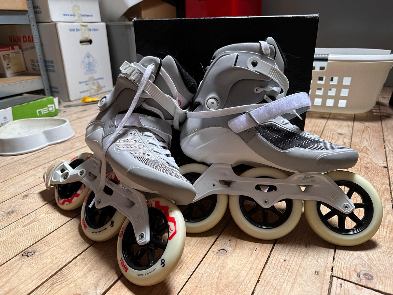 Powerslide Swell City Grey, 25mm maat 43/44, Sport en Fitness, Skeelers, Verstelbaar, Overige typen, Ophalen of Verzenden, Zo goed als nieuw