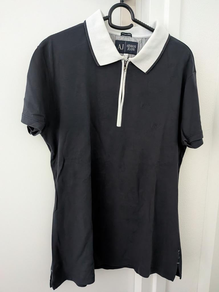 Armani Polo donker blauw L, Kleding | Heren, Polo's, Maat 52/54 (L), Armani, Blauw, Ophalen of Verzenden