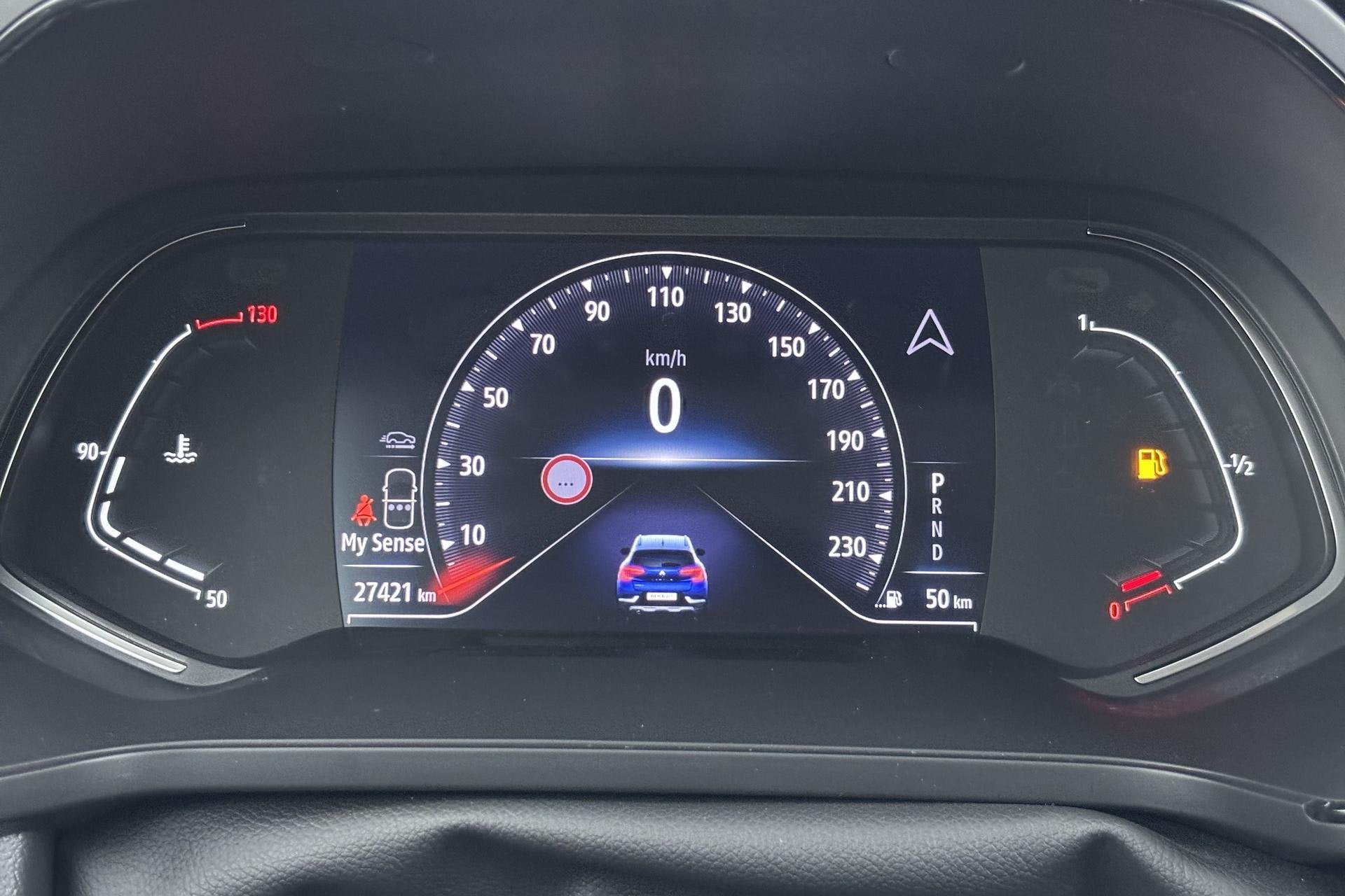 Renault Captur 1.3 TCe 140 Intens Rijden met rijhulpsystemen, Auto's, Gebruikt, 4 cilinders, Blauw, Leder en Stof