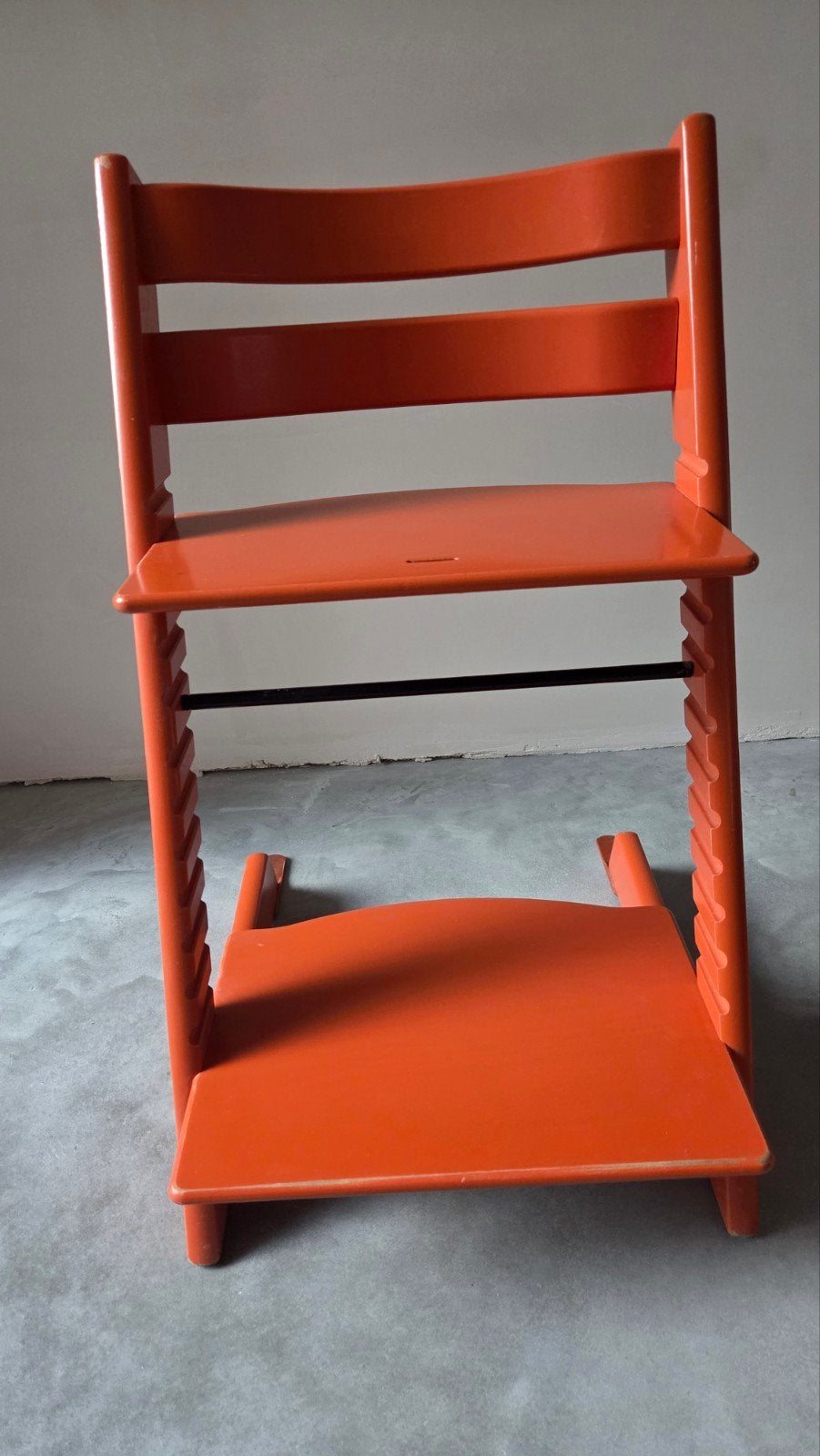 Stokke Tripp Trapp met Babyset en Kussen - Oranje, Kinderen en Baby's, Ophalen, Gebruikt, Meegroeistoel, Stoelverkleiner