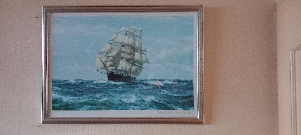 Poster van Montague Dawson van het zeilschip The Cutty Sark, Ophalen, Kaart, Foto of Prent