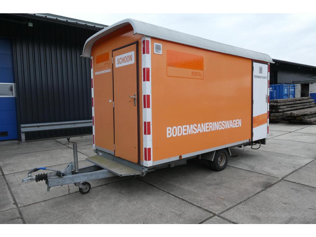Bij Eemsned een Brouwer Doucheunit afm 4 x 2 mtr, Doe-het-zelf en Verbouw, Bouwketen en Schaftketen, Gebruikt